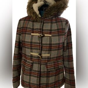 Mossimo plaid waist coat Sz L